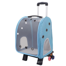 Nouveau sac de chariot transparent sac à dos pour animaux de compagnie respirant portable